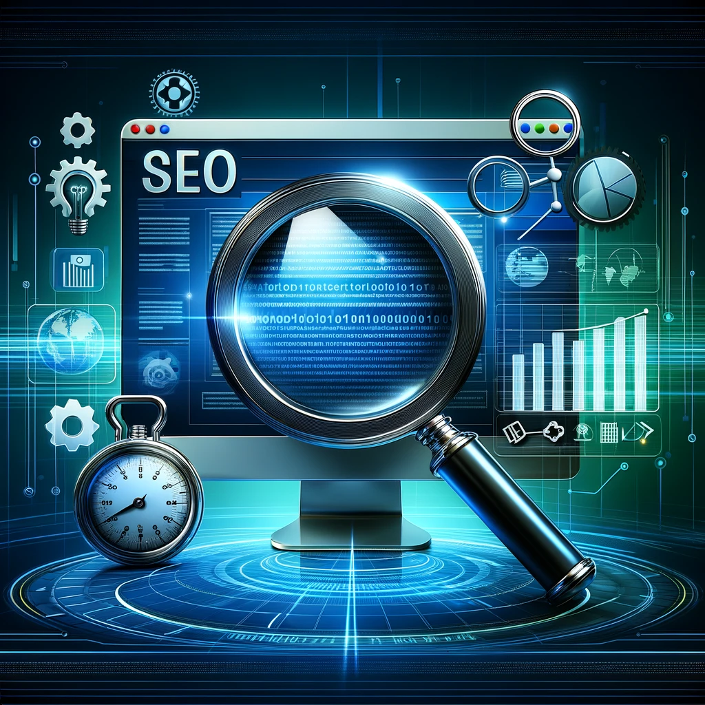 Free SEO graphic with bold search engine optimization text